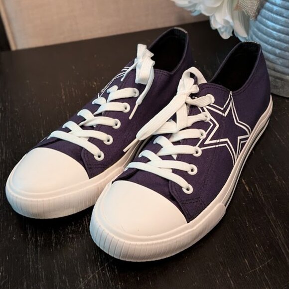 FOCO DALLAS COWBOYS LOW TOPS - Picture 1 of 7